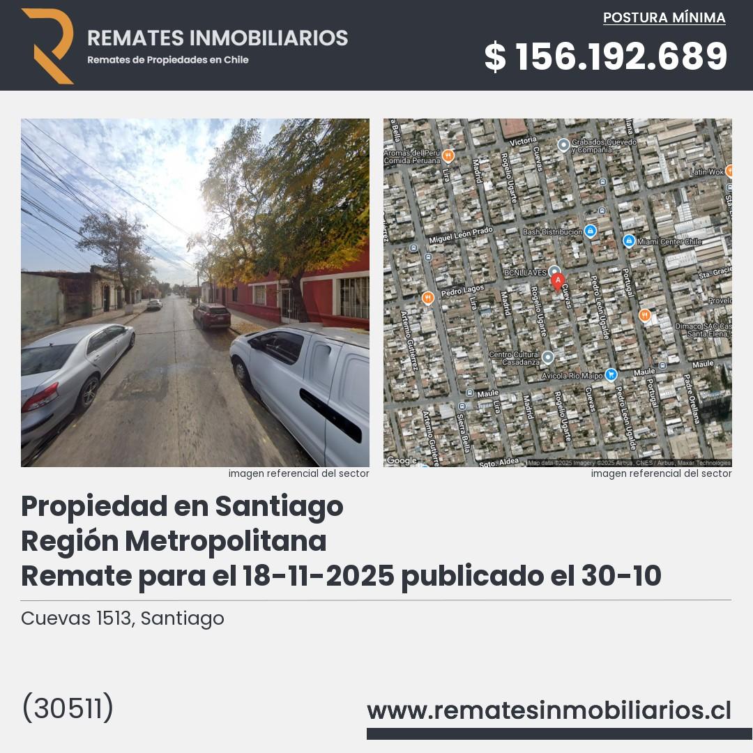 Imagen ficha Cuevas 1513, Santiago