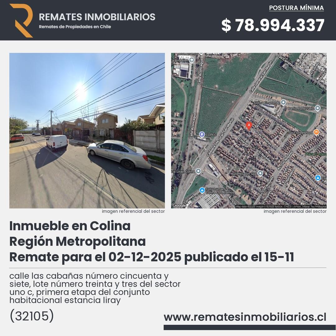 Imagen ficha calle las cabañas número cincuenta y siete, lote número treinta y tres del sector uno c, primera etapa del conjunto habitacional estancia liray