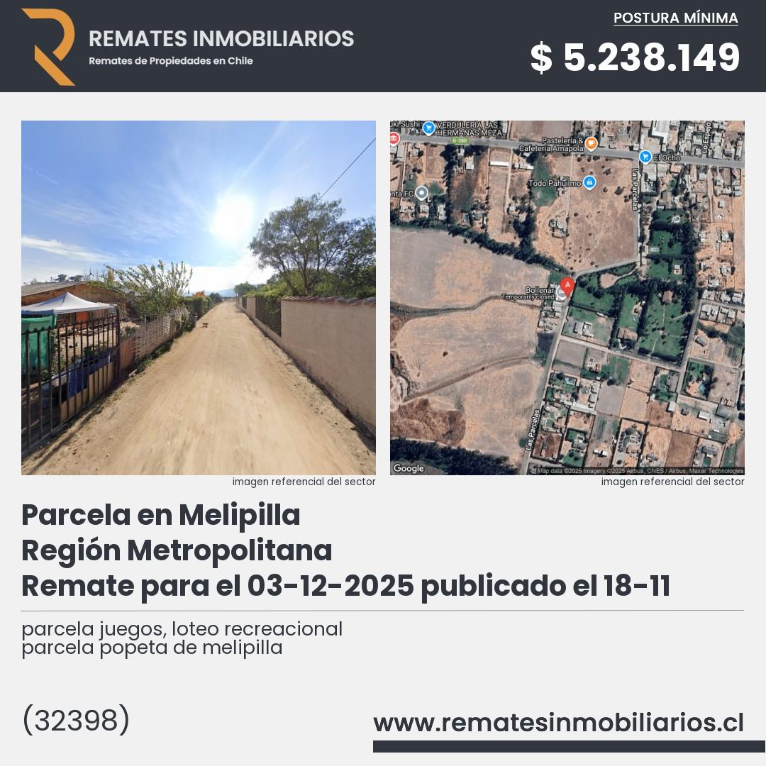 Imagen ficha parcela juegos, loteo recreacional parcela popeta de melipilla