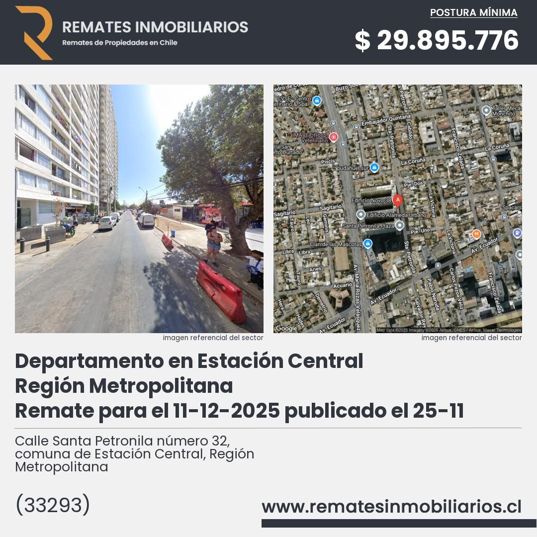 Imagen ficha Calle Santa Petronila número 32, comuna de Estación Central, Región Metropolitana