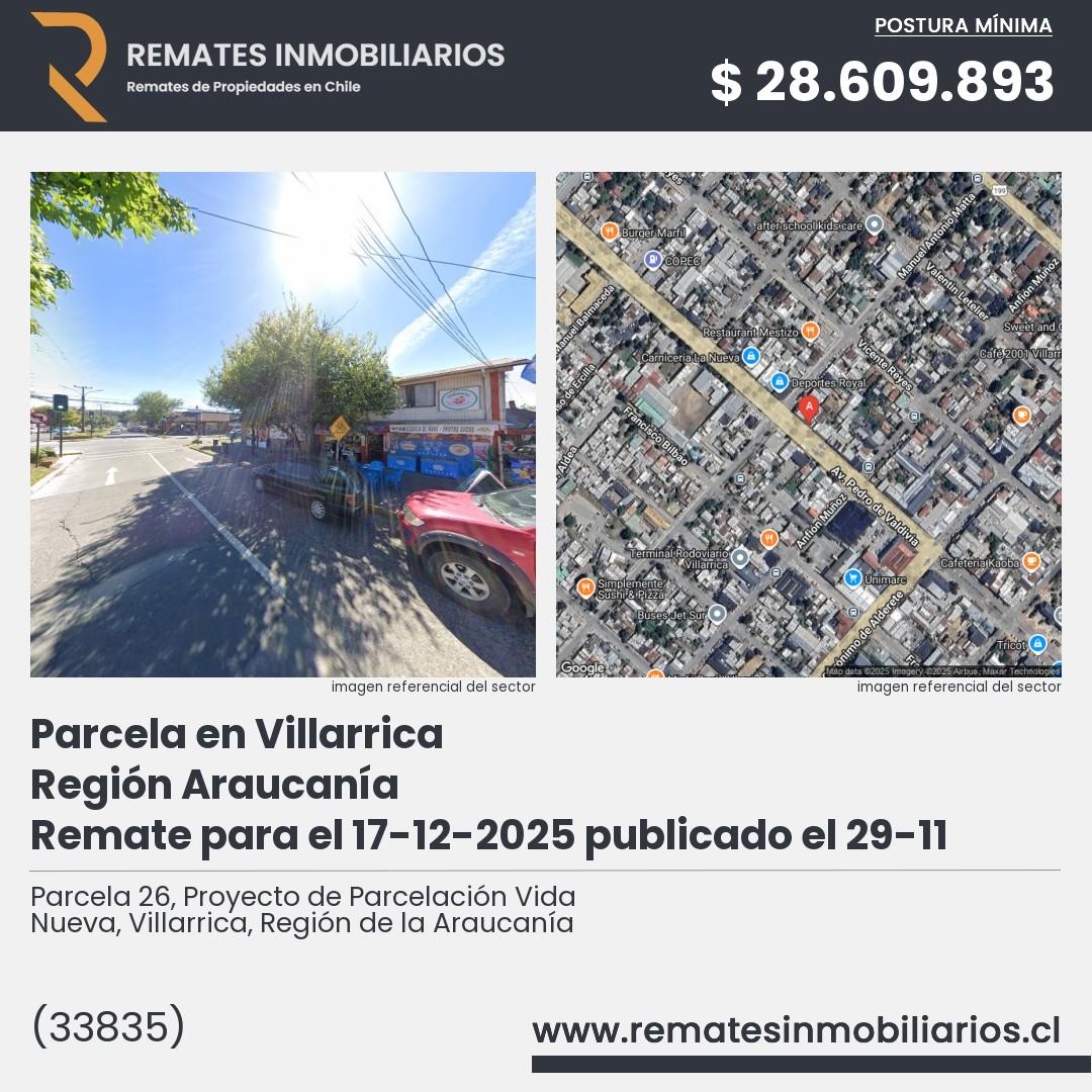 Imagen ficha Parcela 26, Proyecto de Parcelación Vida Nueva, Villarrica, Región de la Araucanía