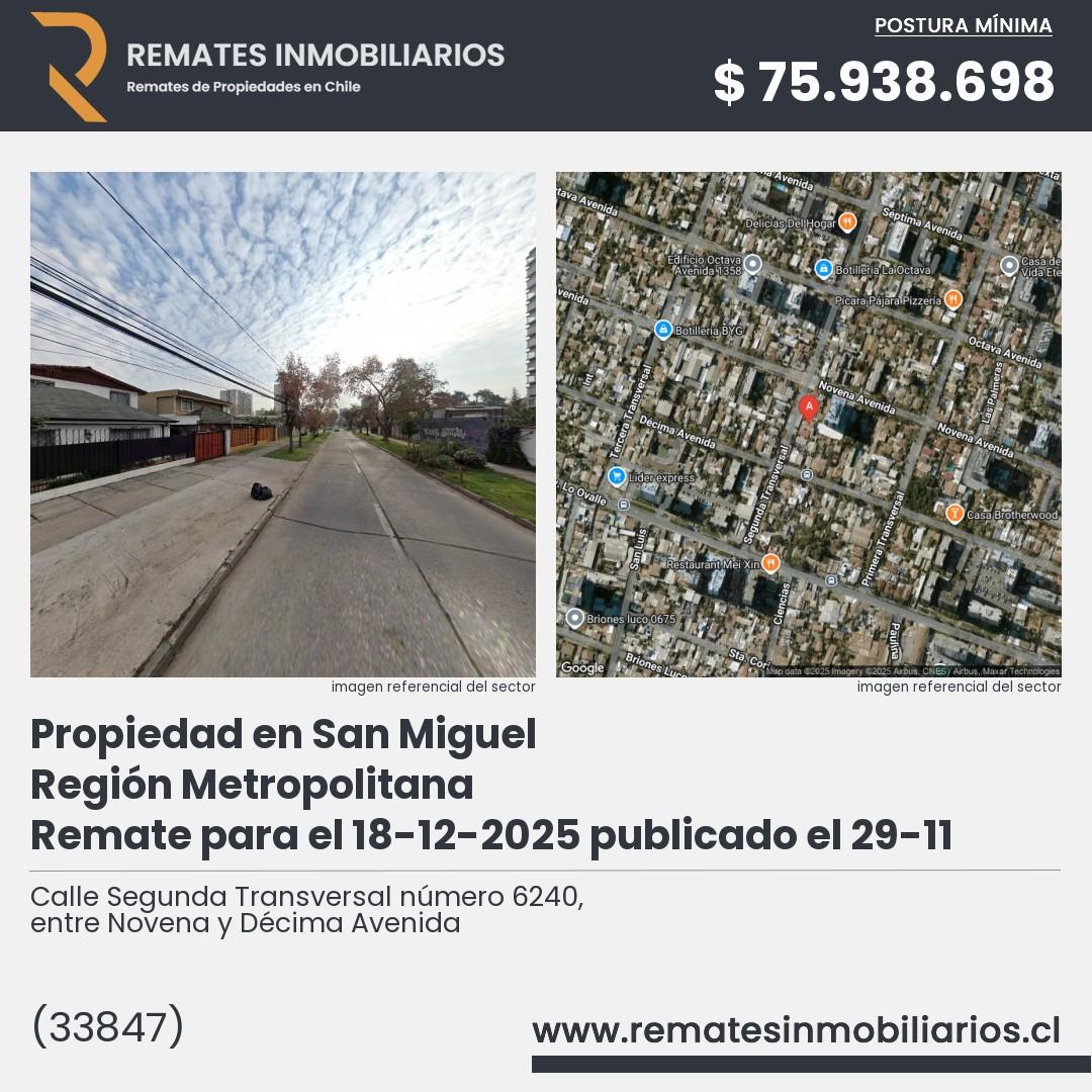 Imagen ficha Calle Segunda Transversal número 6240, entre Novena y Décima Avenida