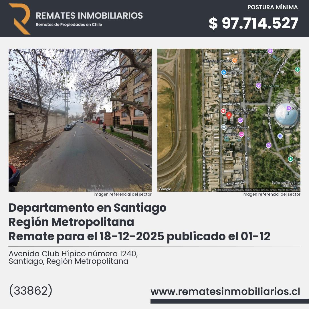 Imagen ficha Avenida Club Hípico número 1240, Santiago, Región Metropolitana