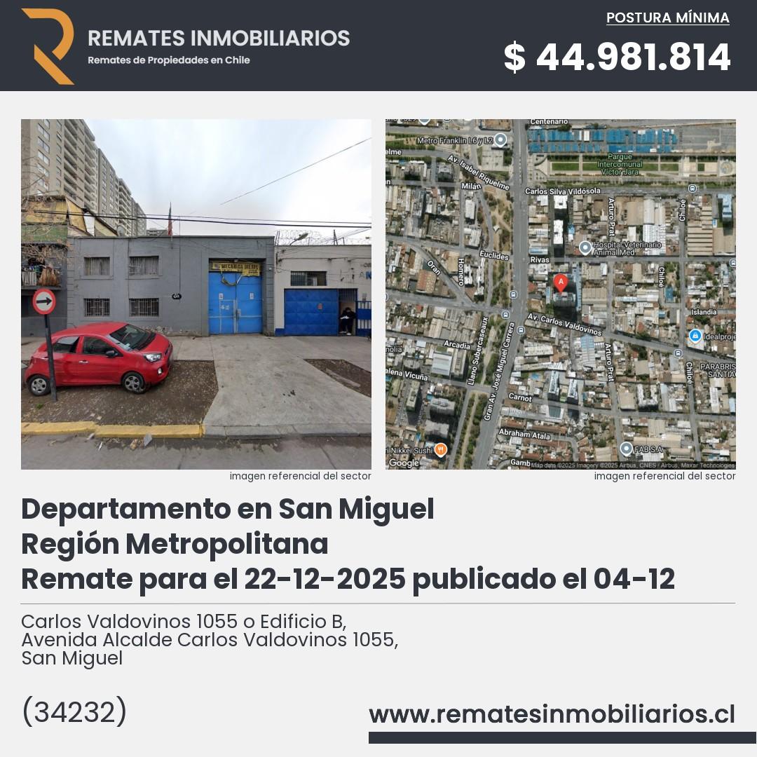 Imagen ficha Carlos Valdovinos 1055 o Edificio B, Avenida Alcalde Carlos Valdovinos 1055, San Miguel