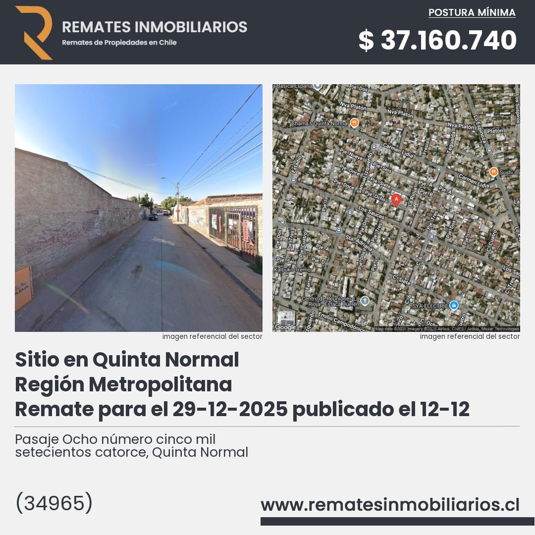 Imagen ficha Pasaje Ocho número cinco mil setecientos catorce, Quinta Normal