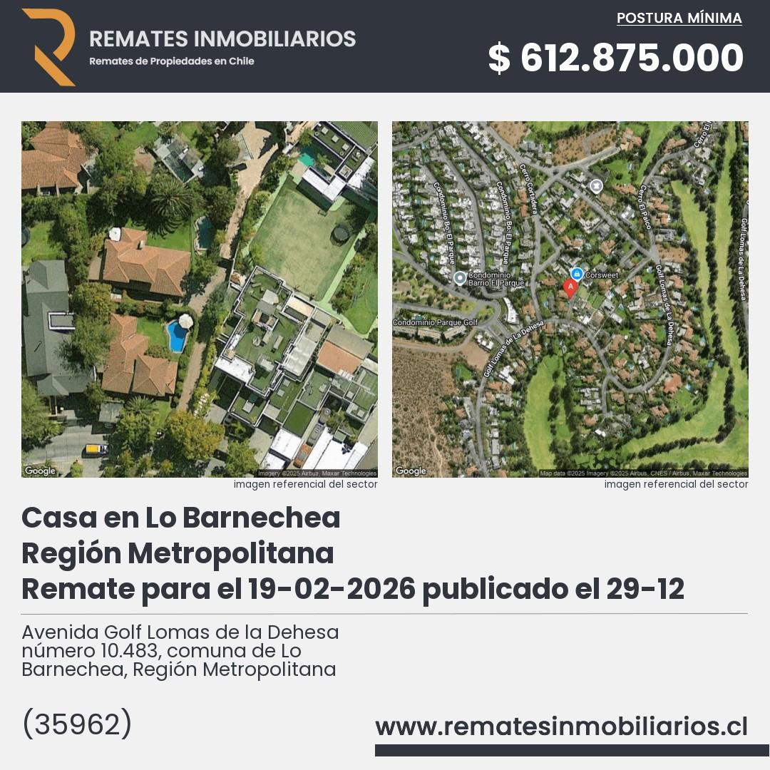 Imagen ficha Avenida Golf Lomas de la Dehesa número 10.483, comuna de Lo Barnechea, Región Metropolitana