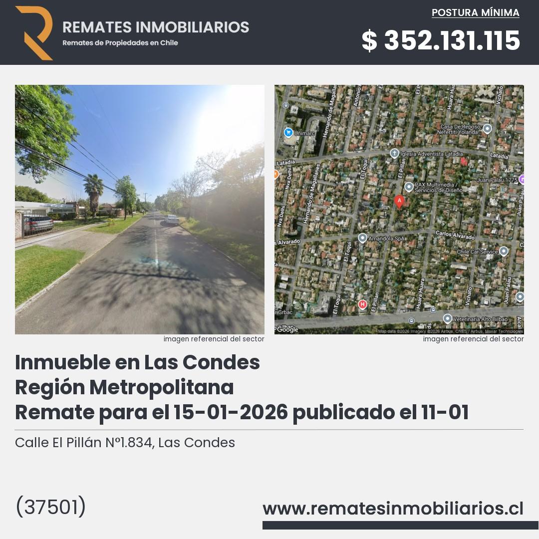 Imagen ficha Calle El Pillán N°1.834, Las Condes