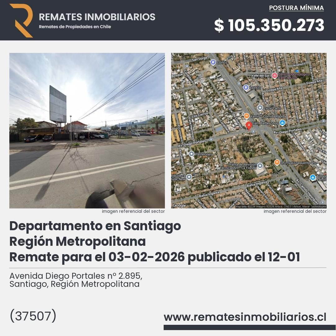 Imagen ficha Avenida Diego Portales nº 2.895, Santiago, Región Metropolitana