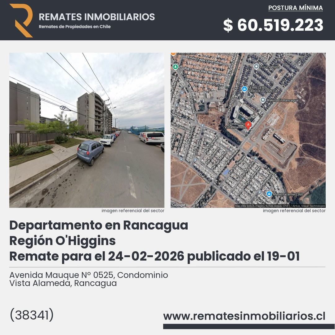 Imagen ficha Avenida Mauque Nº 0525, Condominio Vista Alameda, Rancagua