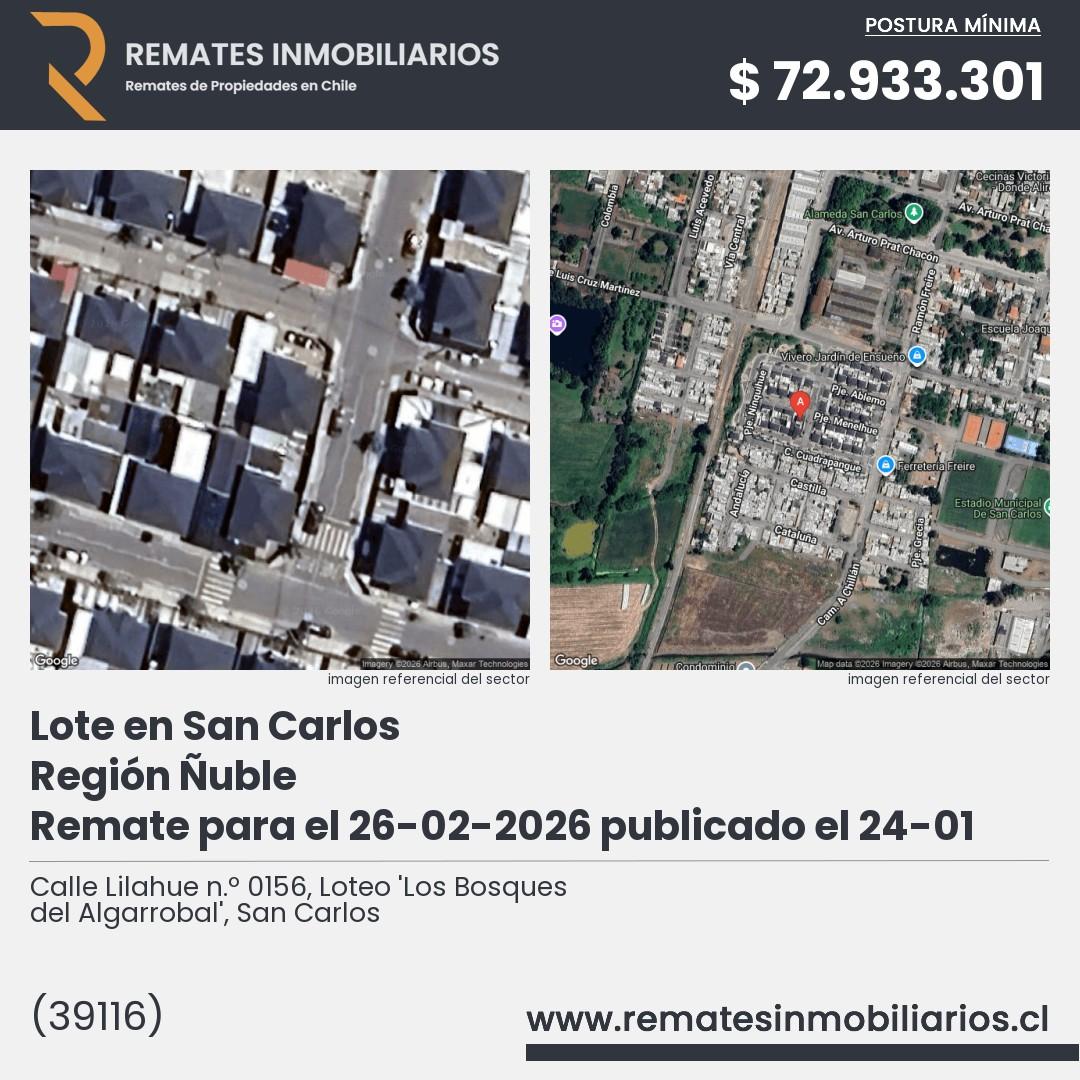 Imagen ficha Calle Lilahue n.º 0156, Loteo 