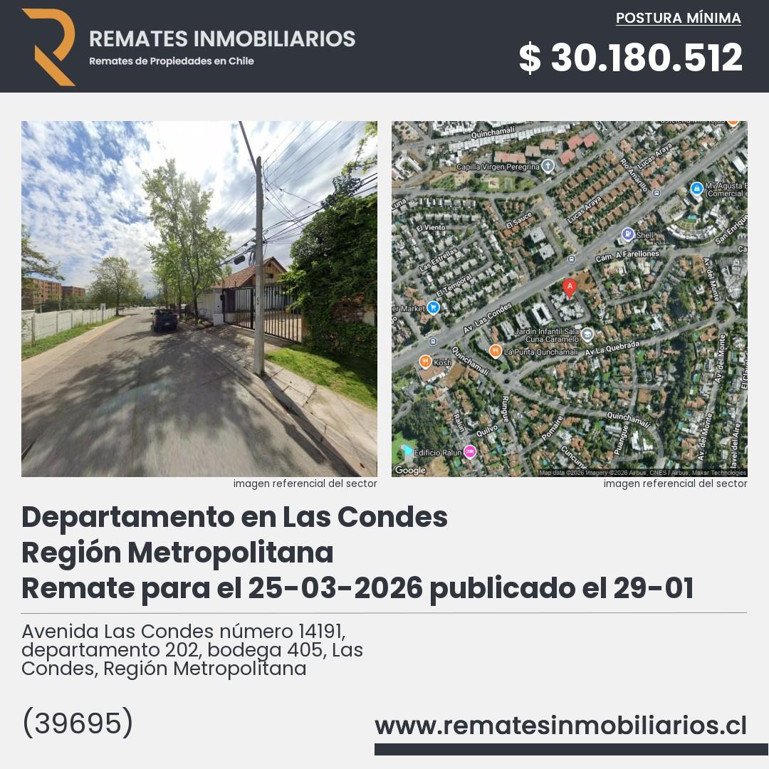 Imagen ficha Avenida Las Condes número 14191, departamento 202, bodega 405, Las Condes, Región Metropolitana