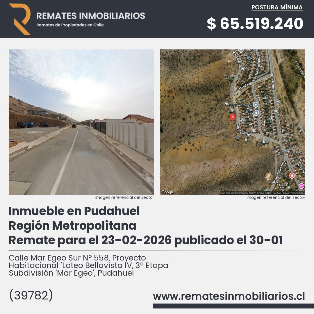 Imagen ficha Calle Mar Egeo Sur Nº 558, Proyecto Habitacional 