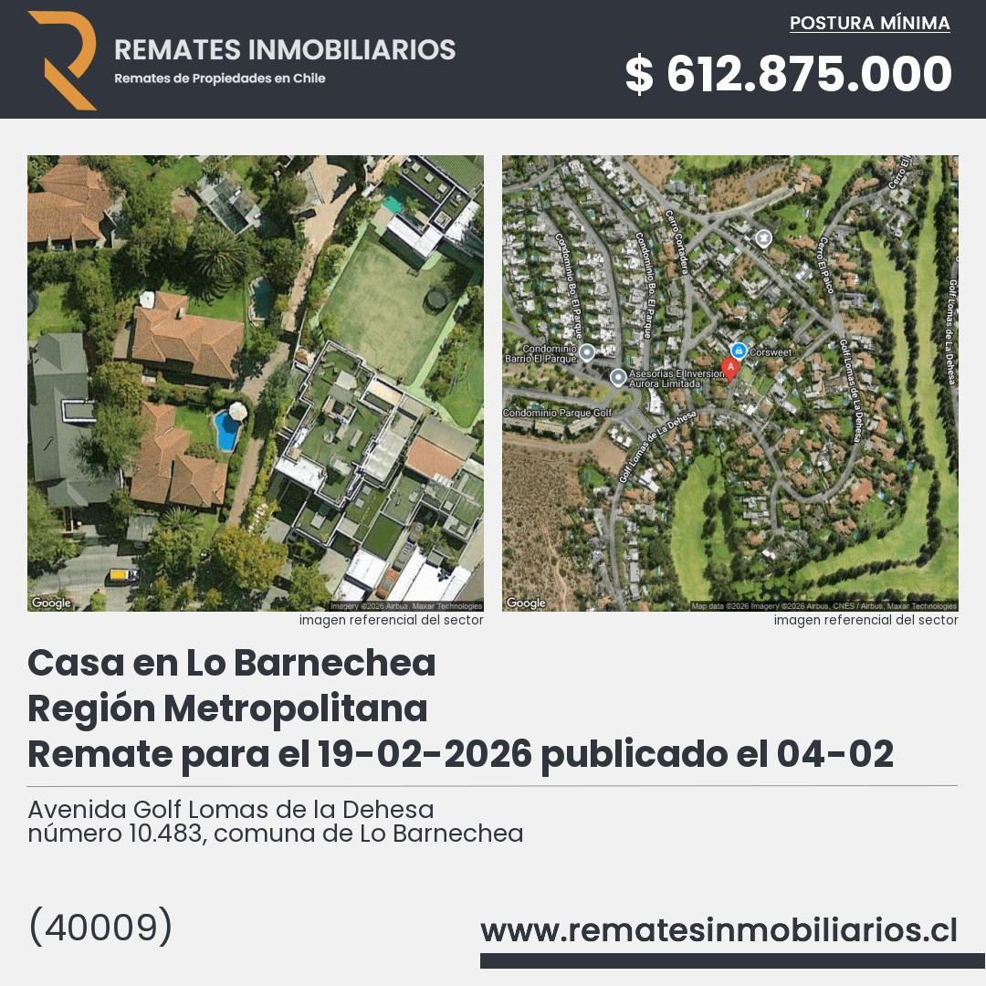 Imagen ficha Avenida Golf Lomas de la Dehesa número 10.483, comuna de Lo Barnechea