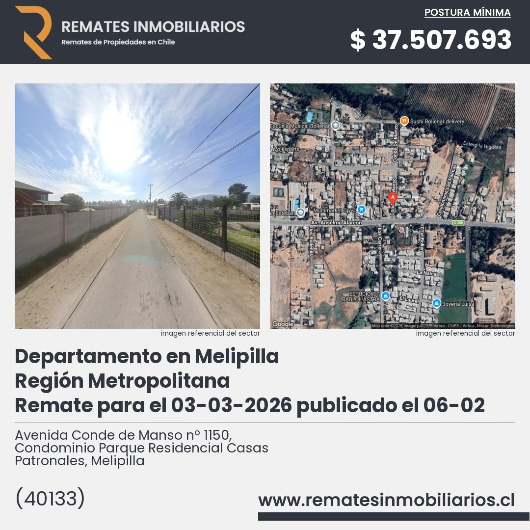 Imagen ficha Avenida Conde de Manso nº 1150, Condominio Parque Residencial Casas Patronales, Melipilla