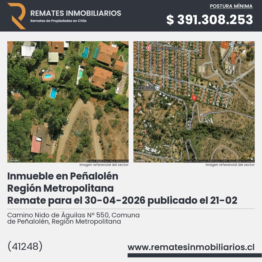 Imagen ficha Camino Nido de Águilas Nº 550, Comuna de Peñalolén, Región Metropolitana
