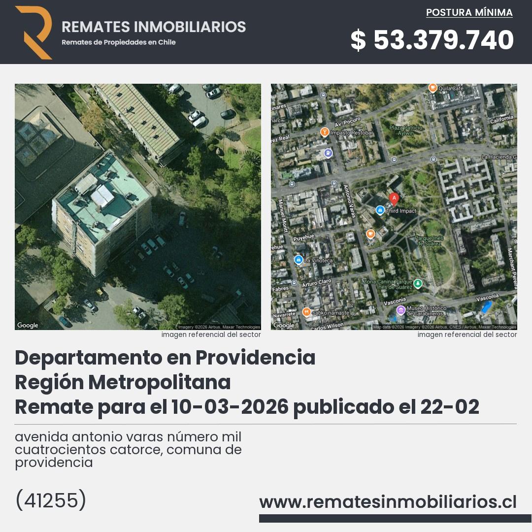 Imagen ficha avenida antonio varas número mil cuatrocientos catorce, comuna de providencia