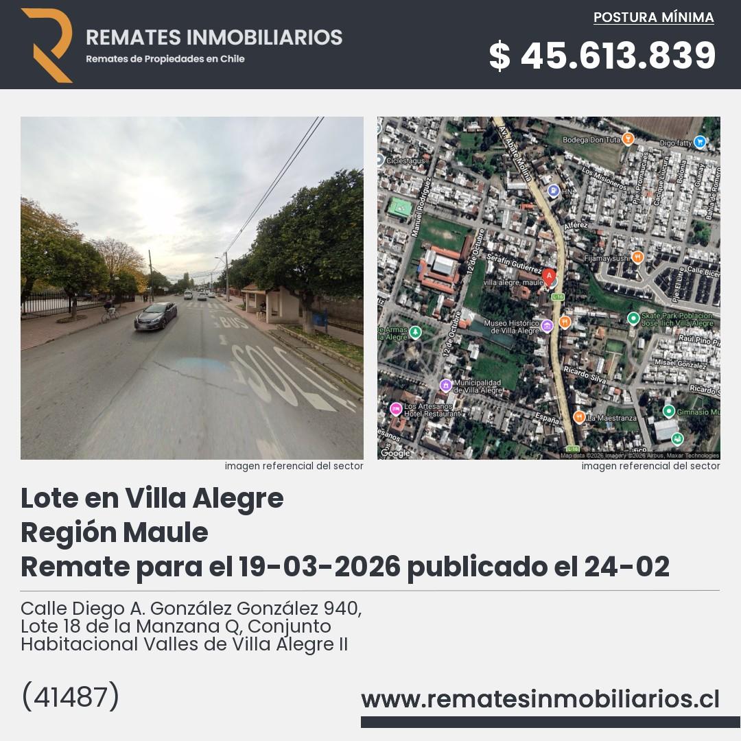 Imagen ficha Calle Diego A. González González 940, Lote 18 de la Manzana Q, Conjunto Habitacional Valles de Villa Alegre II