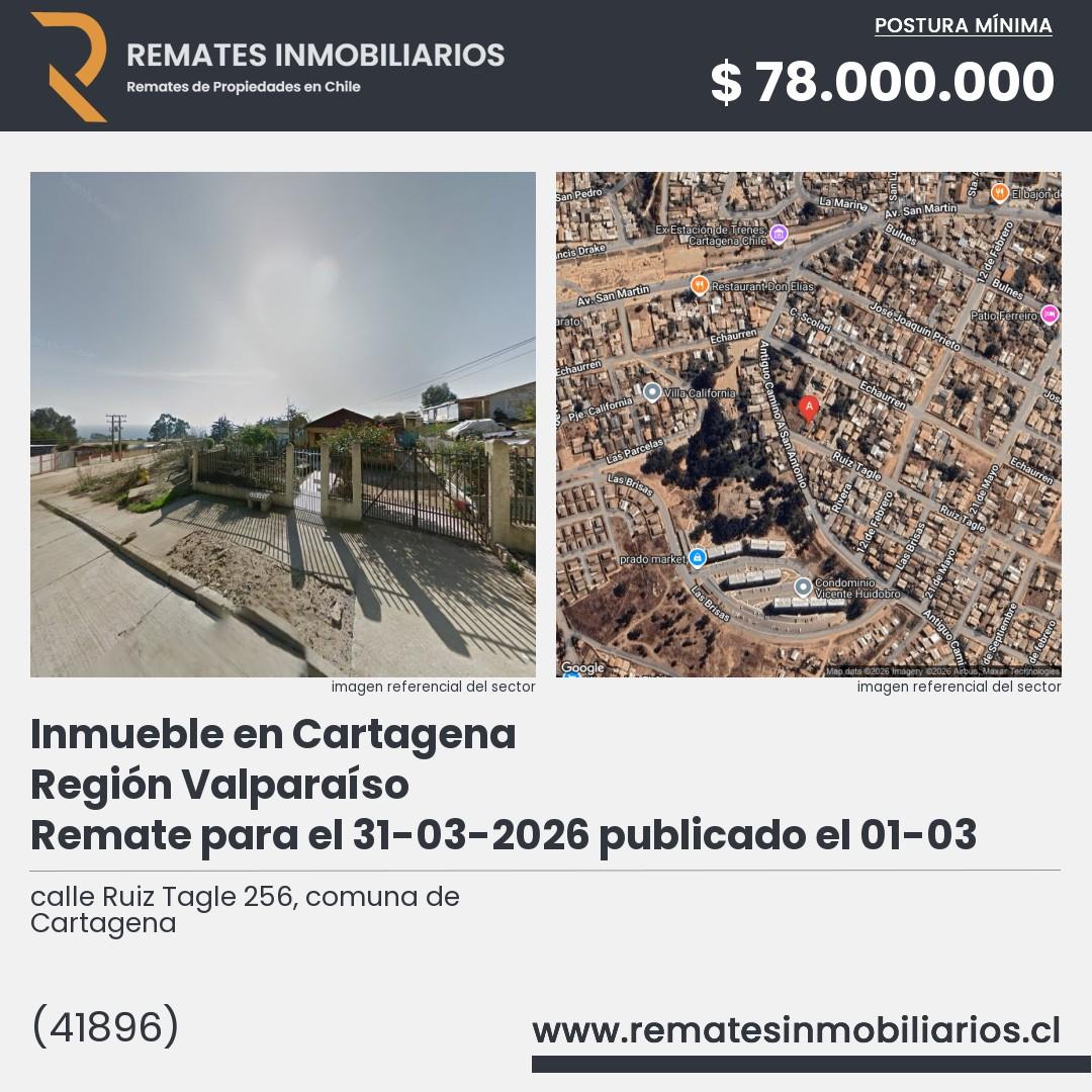 Imagen ficha calle Ruiz Tagle 256, comuna de Cartagena