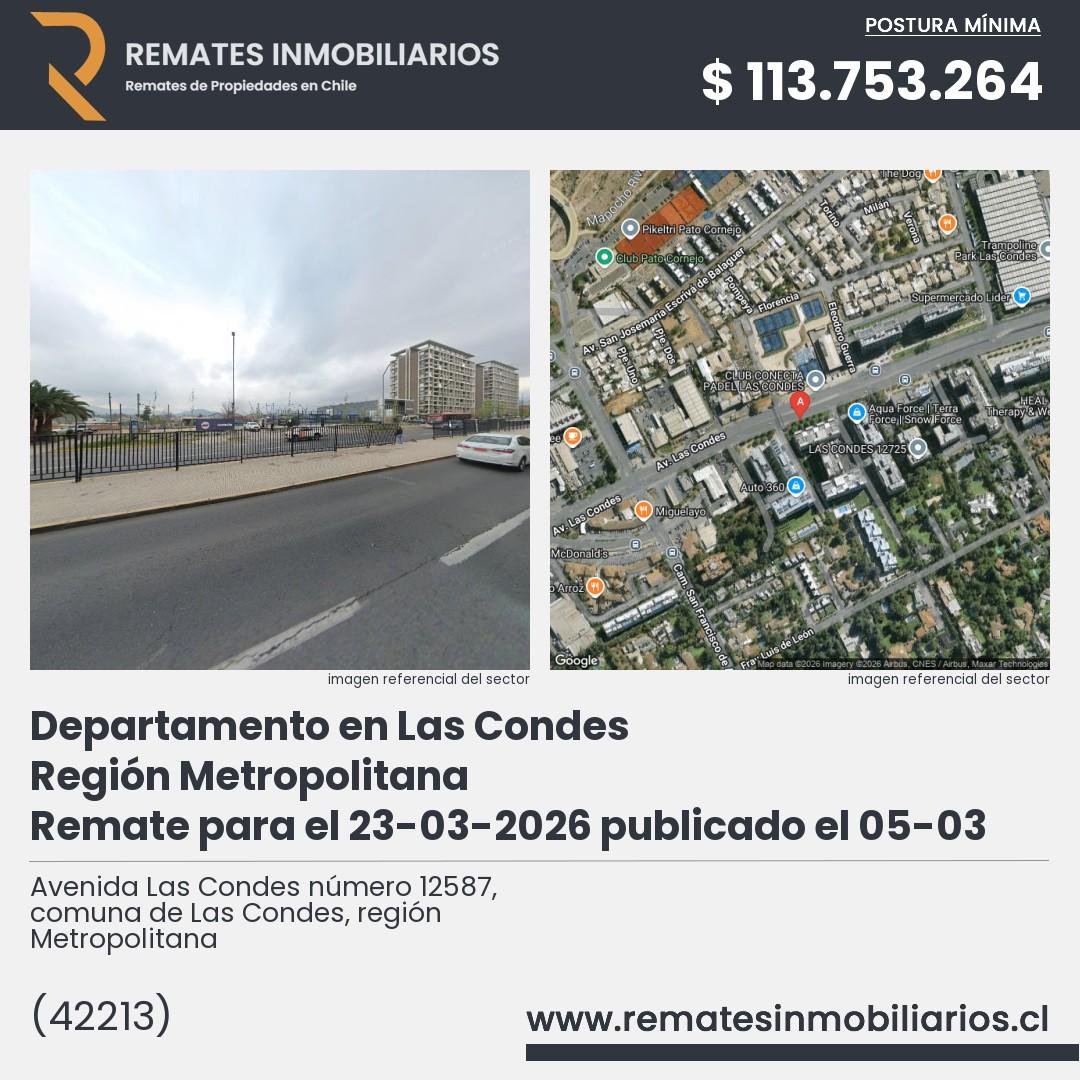 Imagen ficha Avenida Las Condes número 12587, comuna de Las Condes, región Metropolitana