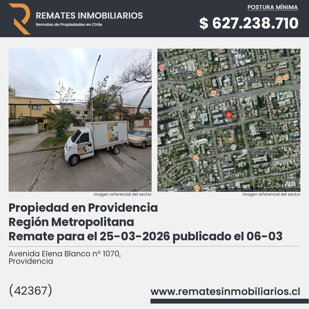 Imagen ficha Avenida Elena Blanco nº 1070, Providencia