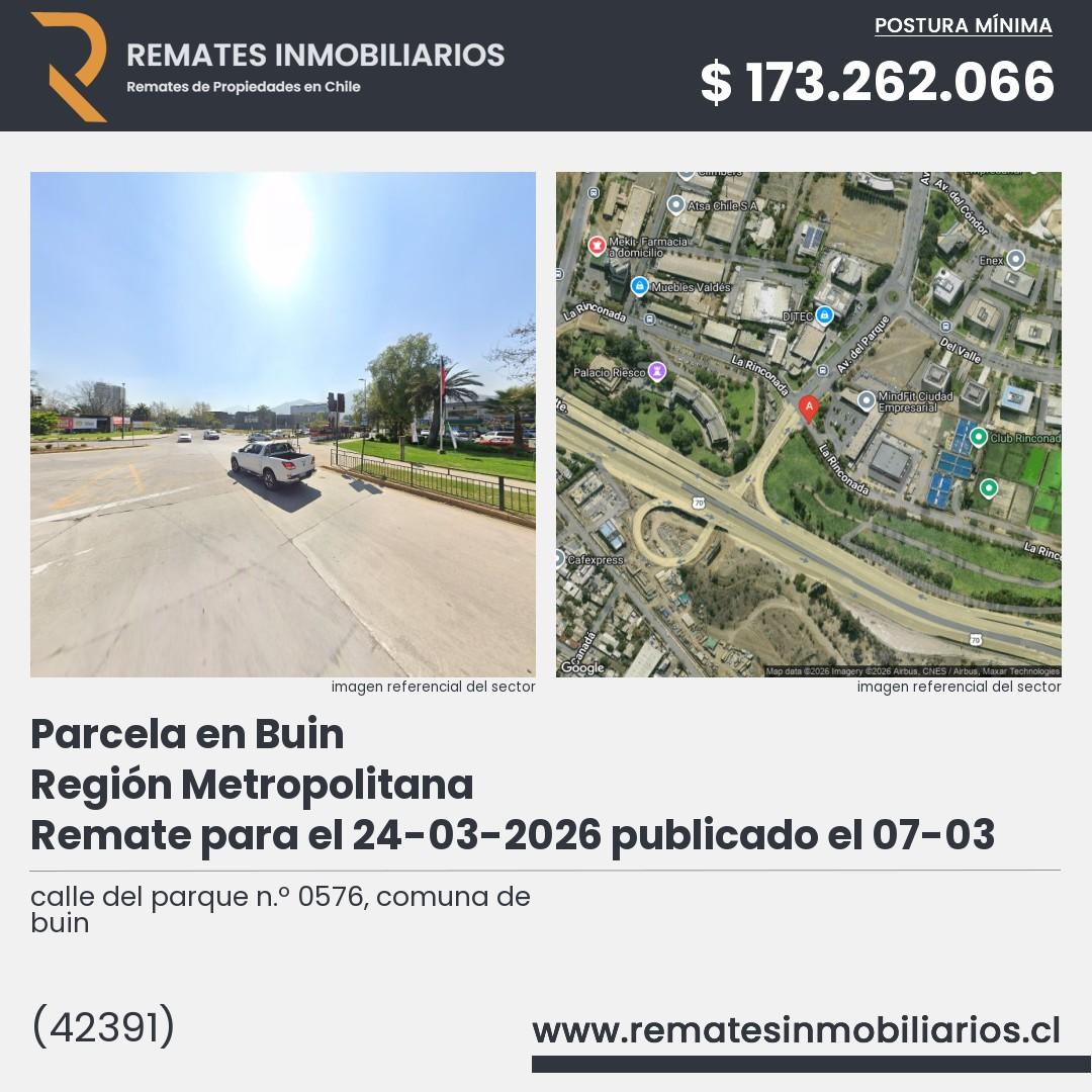 Imagen ficha calle del parque n.º 0576, comuna de buin