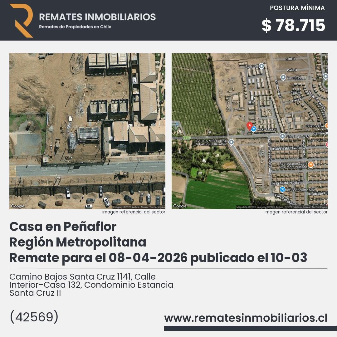 Imagen ficha Camino Bajos Santa Cruz 1141, Calle Interior-Casa 132, Condominio Estancia Santa Cruz II