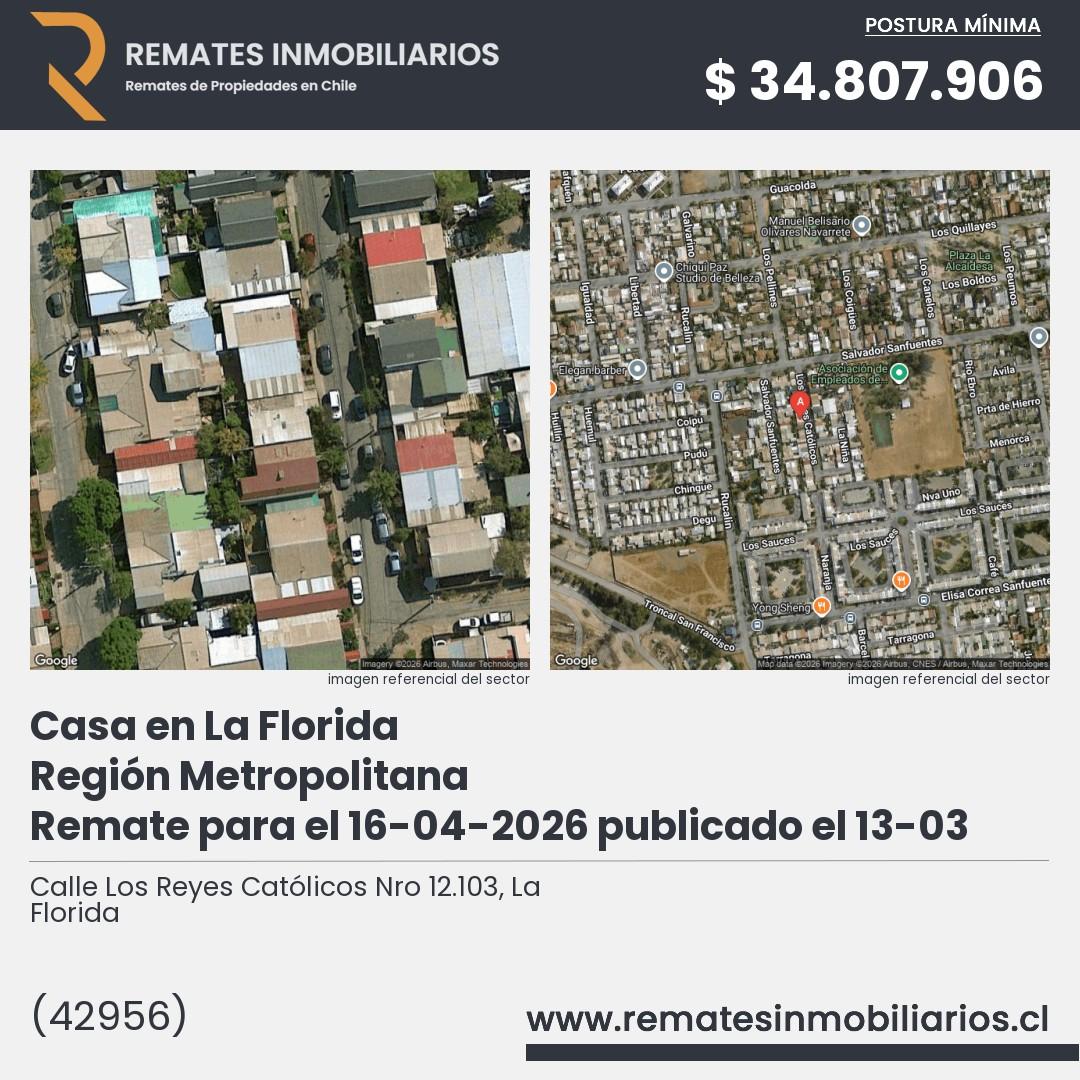 Imagen ficha Calle Los Reyes Católicos Nro 12.103, La Florida