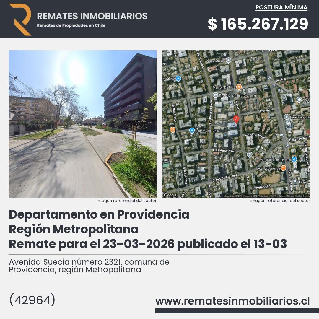 Imagen ficha Avenida Suecia número 2321, comuna de Providencia, región Metropolitana