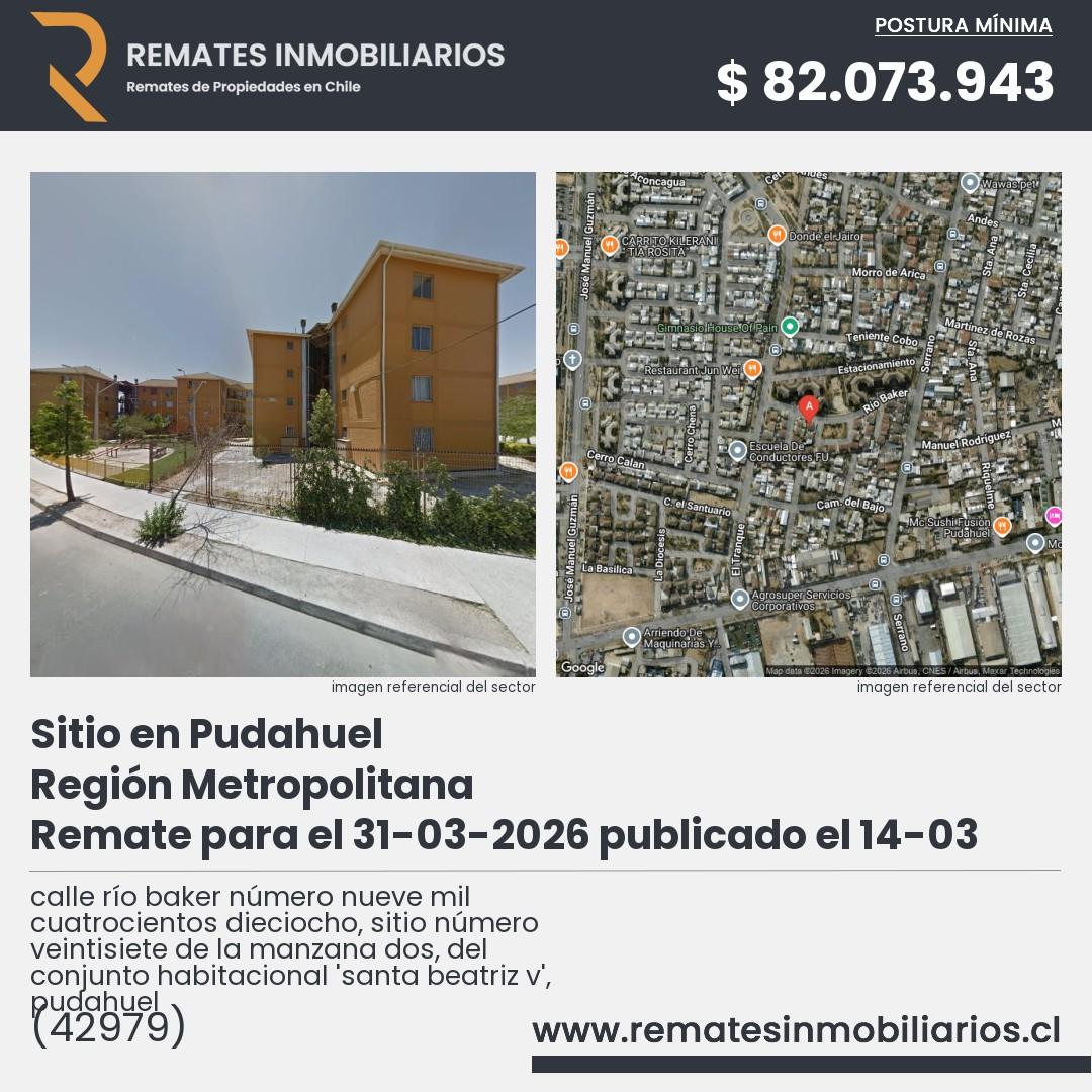 Imagen ficha calle río baker número nueve mil cuatrocientos dieciocho, sitio número veintisiete de la manzana dos, del conjunto habitacional 