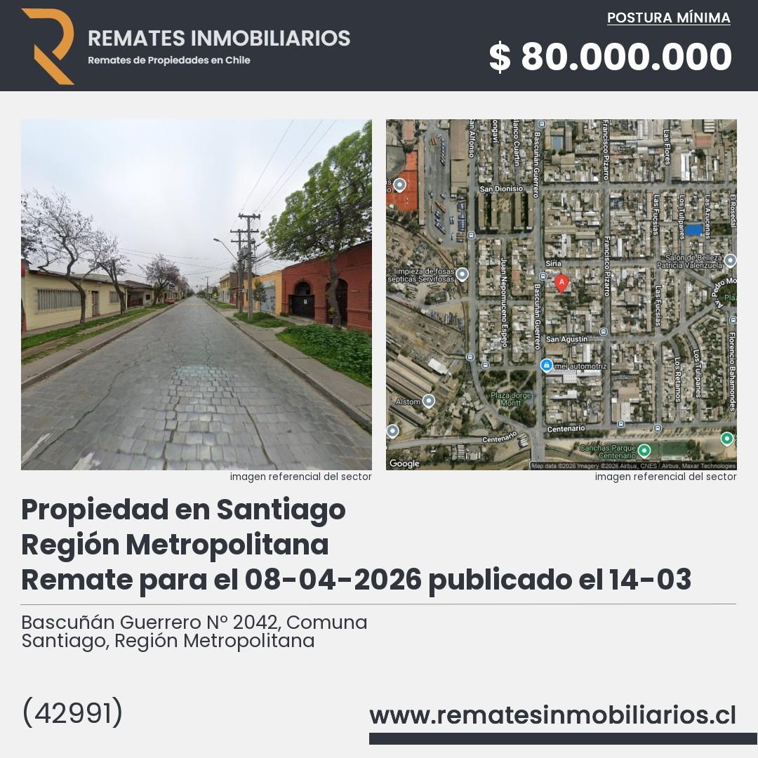 Imagen ficha Bascuñán Guerrero Nº 2042, Comuna Santiago, Región Metropolitana
