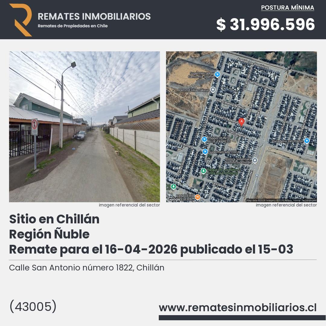 Imagen ficha Calle San Antonio número 1822, Chillán