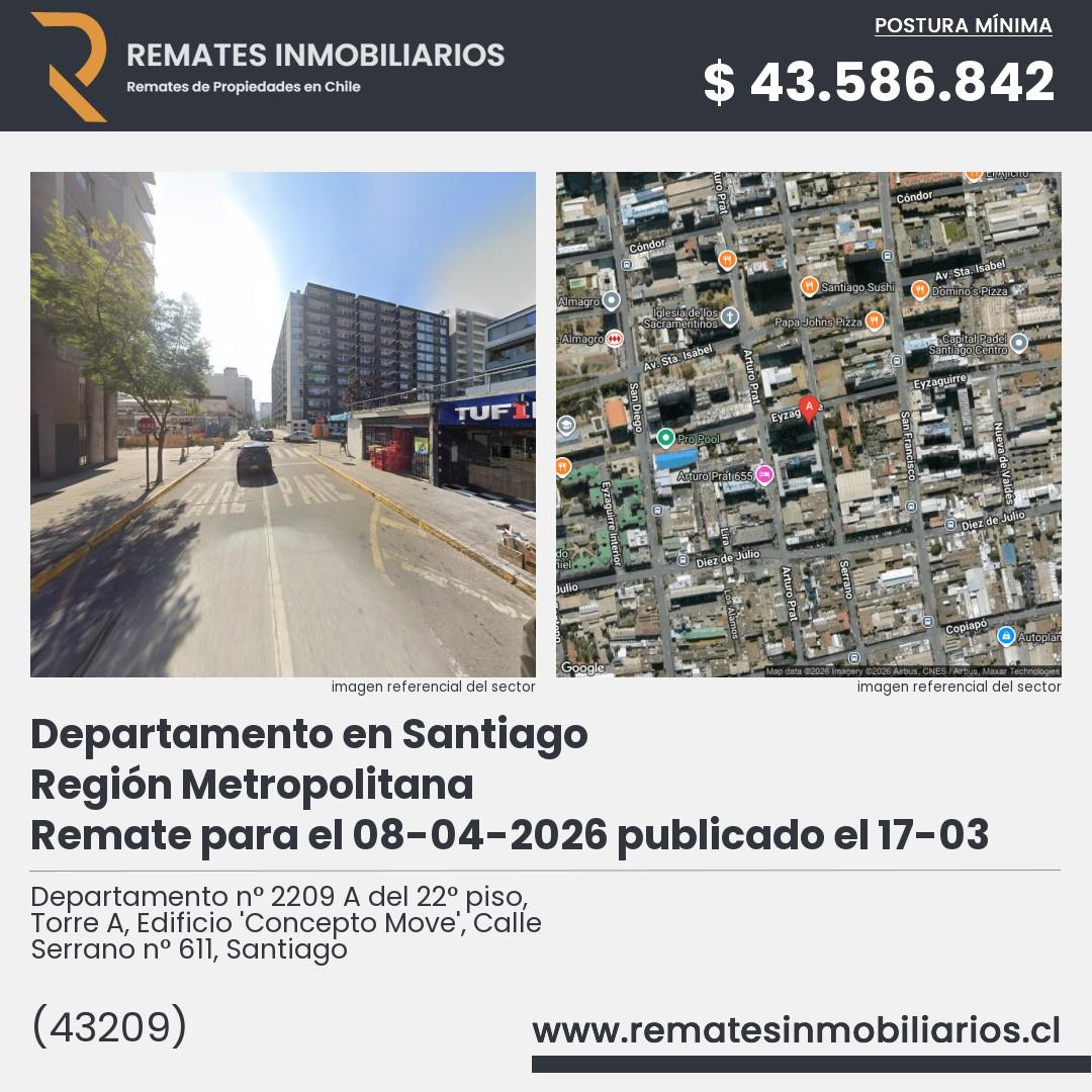 Imagen ficha Departamento n° 2209 A del 22° piso, Torre A, Edificio 