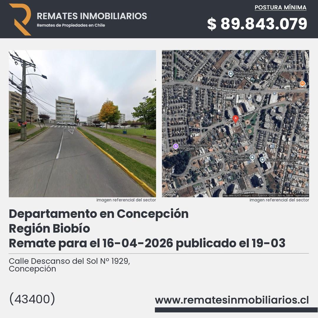 Imagen ficha Calle Descanso del Sol Nº 1929, Concepción