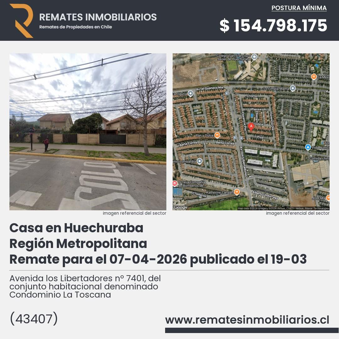 Imagen ficha Avenida los Libertadores nº 7401, del conjunto habitacional denominado Condominio La Toscana