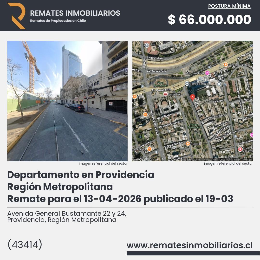 Imagen ficha Avenida General Bustamante 22 y 24, Providencia, Región Metropolitana