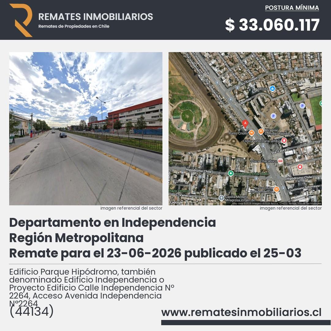 Imagen ficha Edificio Parque Hipódromo, también denominado Edificio Independencia o Proyecto Edificio Calle Independencia Nº 2264, Acceso Avenida Independencia N°2264