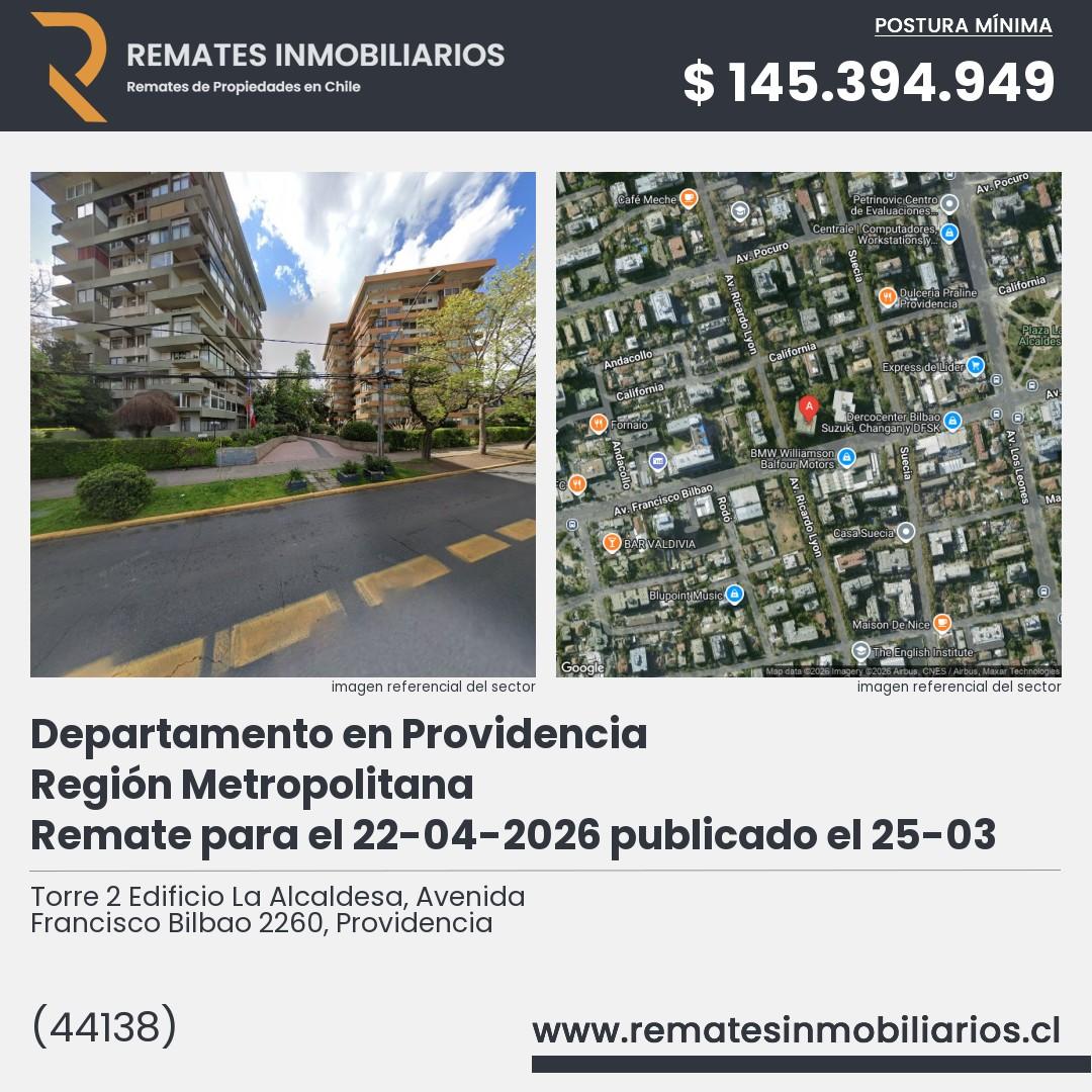 Imagen ficha Torre 2 Edificio La Alcaldesa, Avenida Francisco Bilbao 2260, Providencia