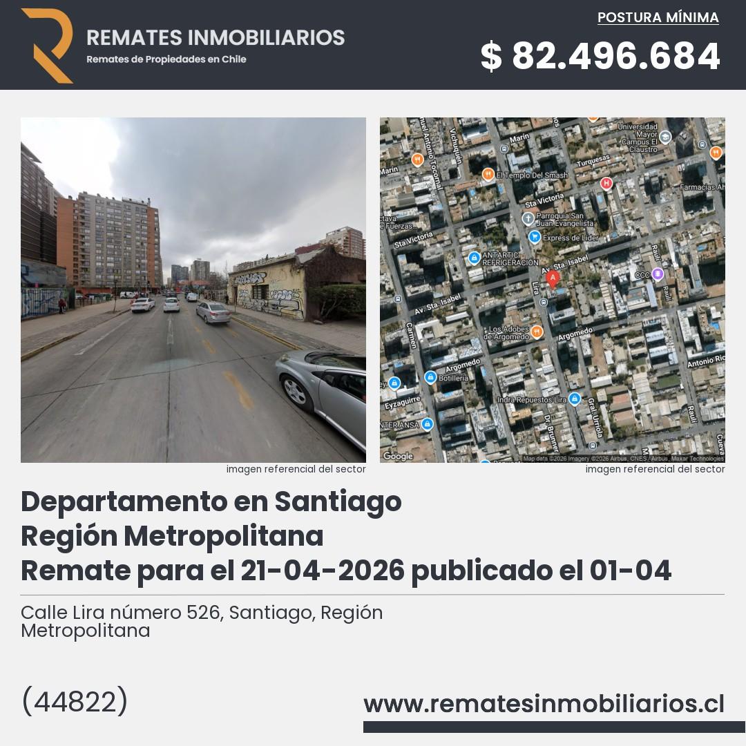 Imagen ficha Calle Lira número 526, Santiago, Región Metropolitana