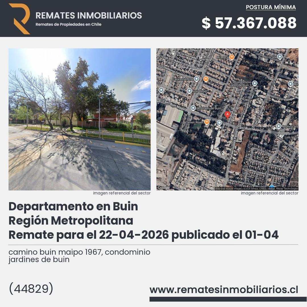 Imagen ficha camino buin maipo 1967, condominio jardines de buin