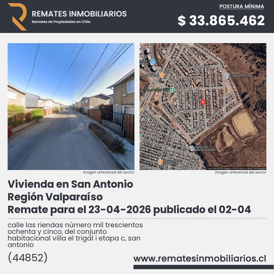 Imagen ficha calle las riendas número mil trescientos ochenta y cinco, del conjunto habitacional villa el trigal i etapa c, san antonio