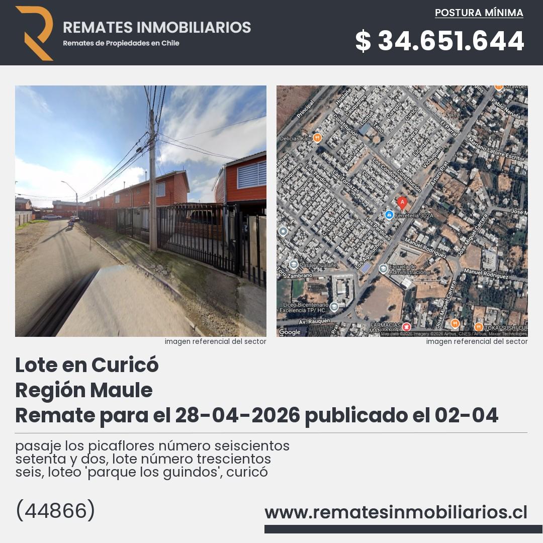 Imagen ficha pasaje los picaflores número seiscientos setenta y dos, lote número trescientos seis, loteo 