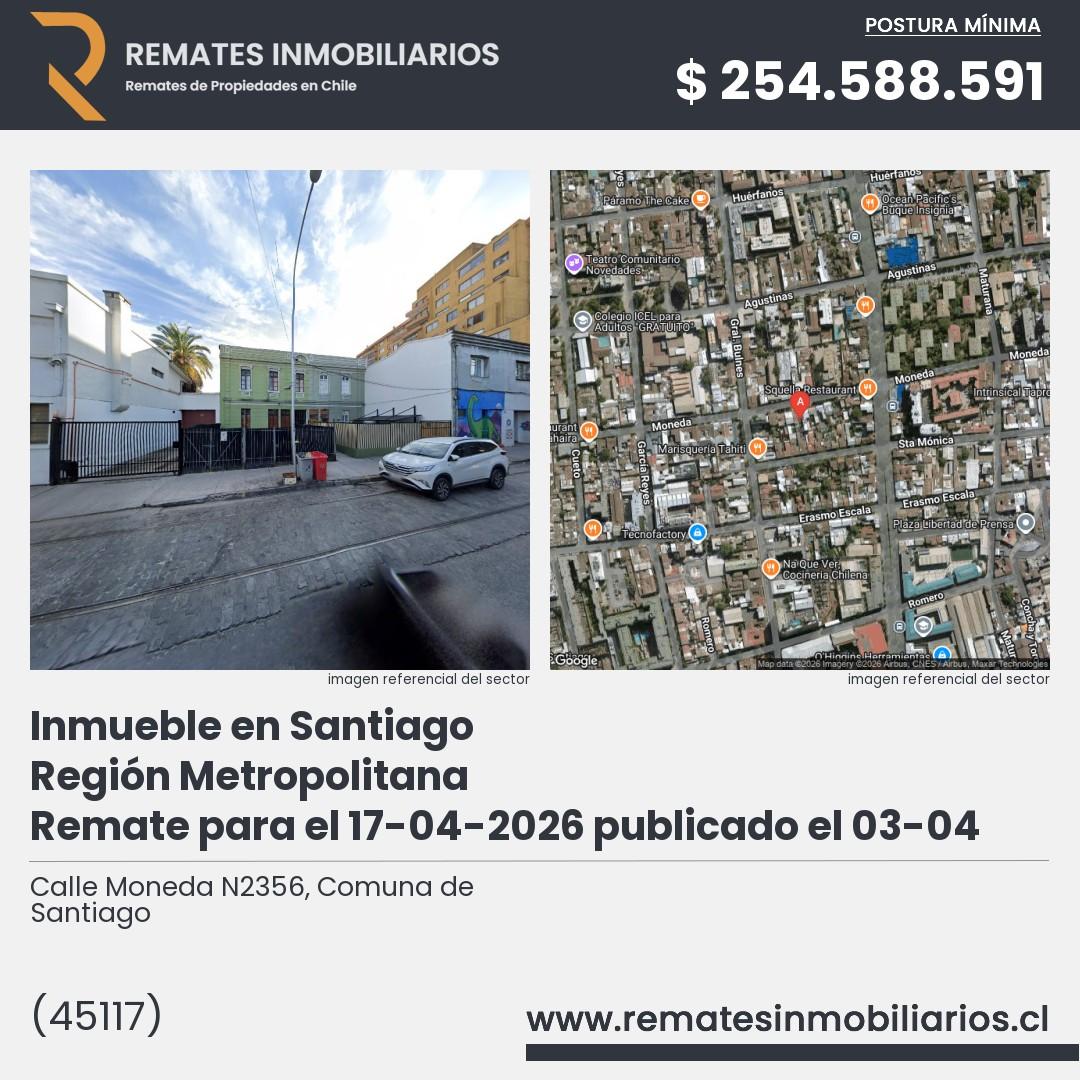 Imagen ficha Calle Moneda N2356, Comuna de Santiago