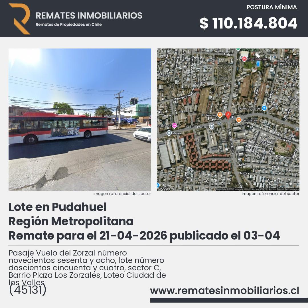 Imagen ficha Pasaje Vuelo del Zorzal número novecientos sesenta y ocho, lote número doscientos cincuenta y cuatro, sector C, Barrio Plaza Los Zorzales, Loteo Ciudad de los Valles