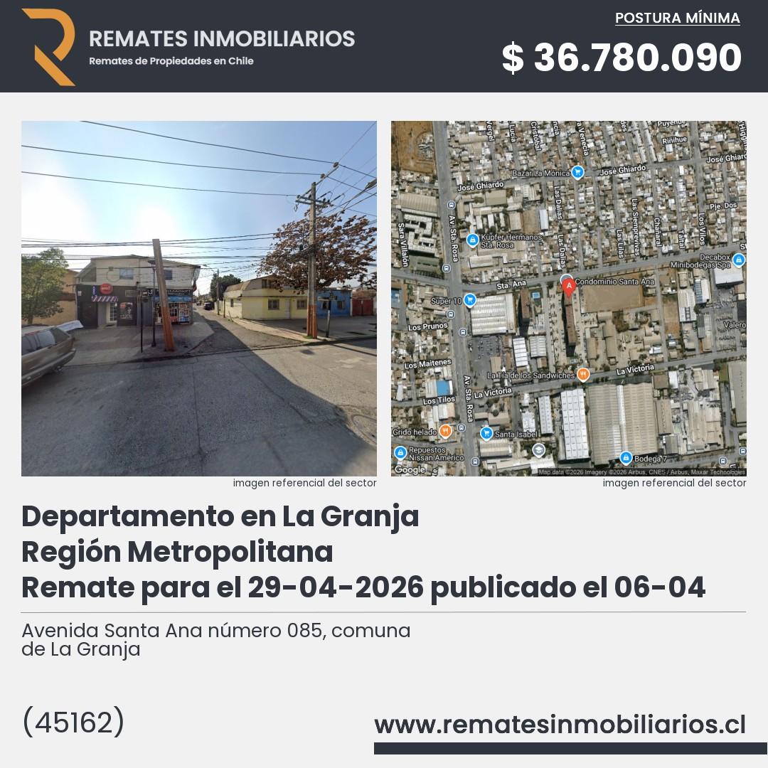 Imagen ficha Avenida Santa Ana número 085, comuna de La Granja