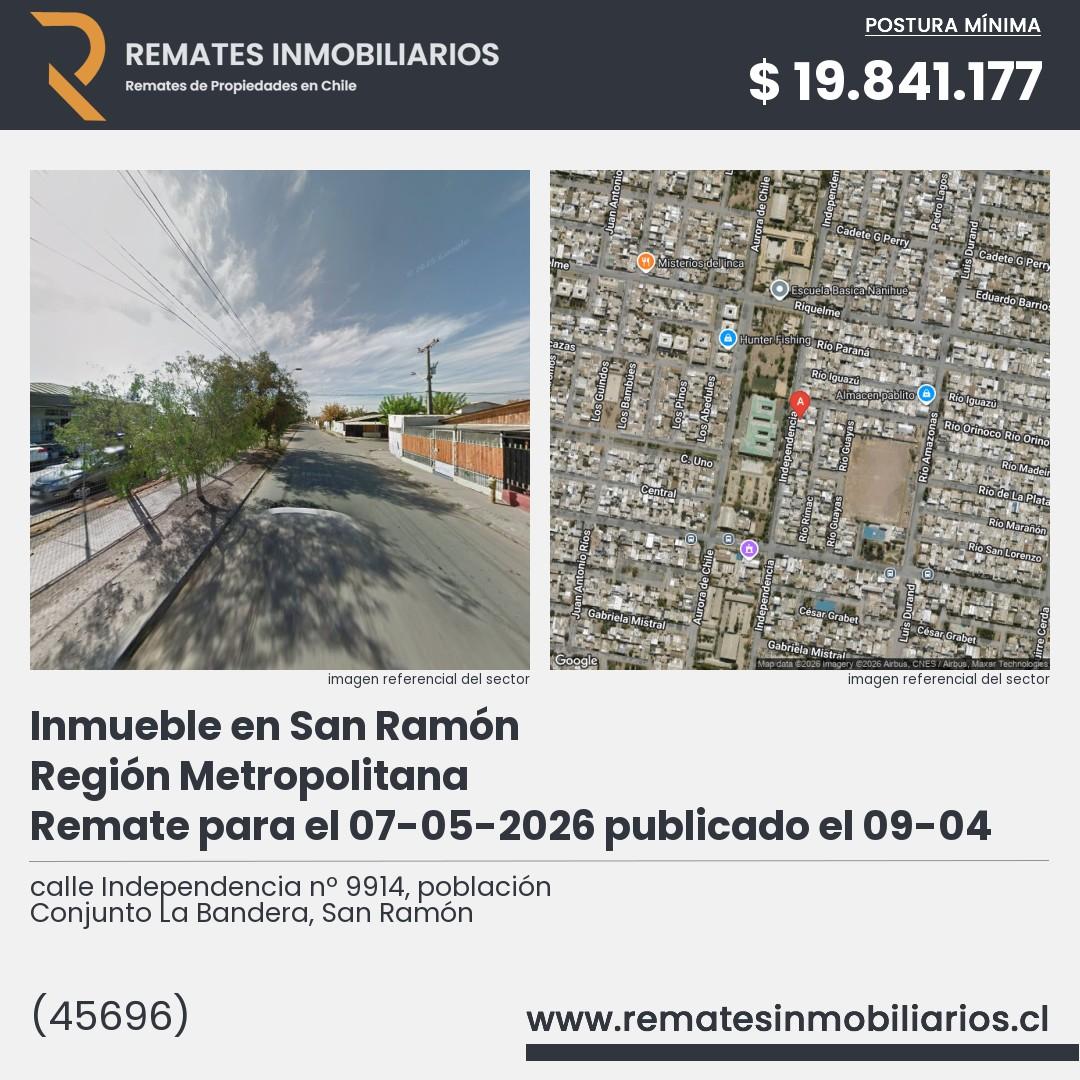 Imagen ficha calle Independencia nº 9914, población Conjunto La Bandera, San Ramón