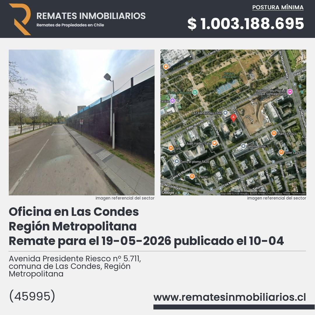 Imagen ficha Avenida Presidente Riesco nº 5.711, comuna de Las Condes, Región Metropolitana