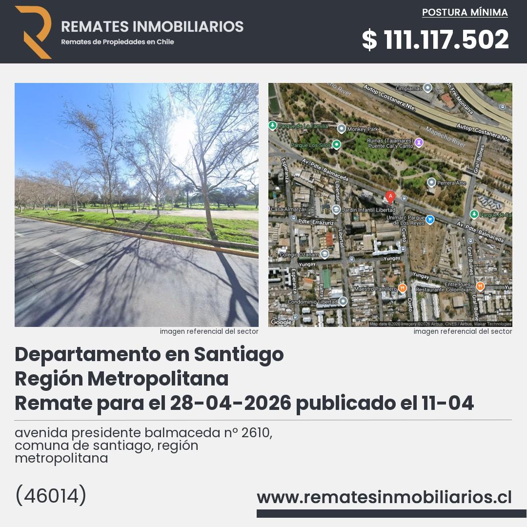 Imagen ficha avenida presidente balmaceda nº 2610, comuna de santiago, región metropolitana