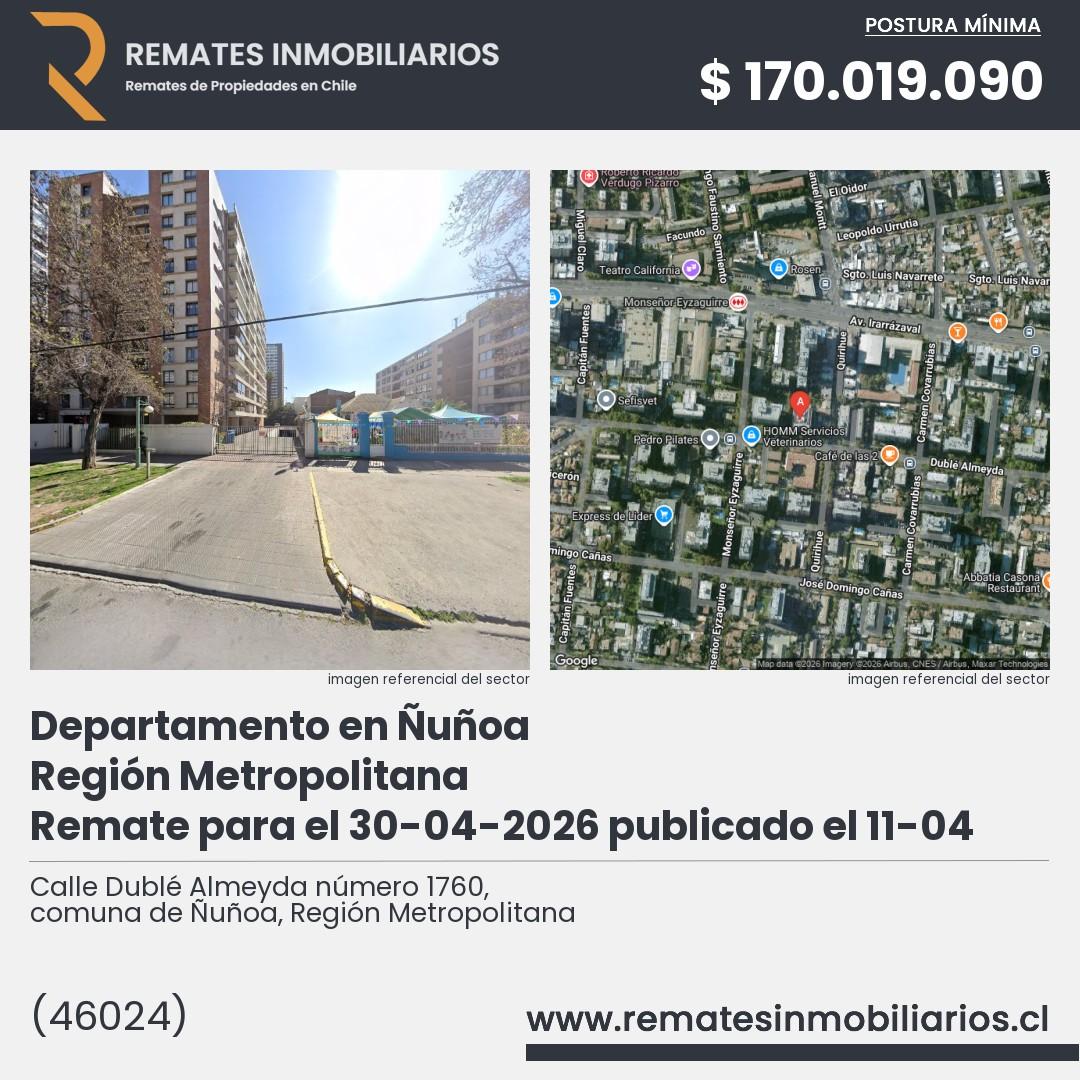 Imagen ficha Calle Dublé Almeyda número 1760, comuna de Ñuñoa, Región Metropolitana