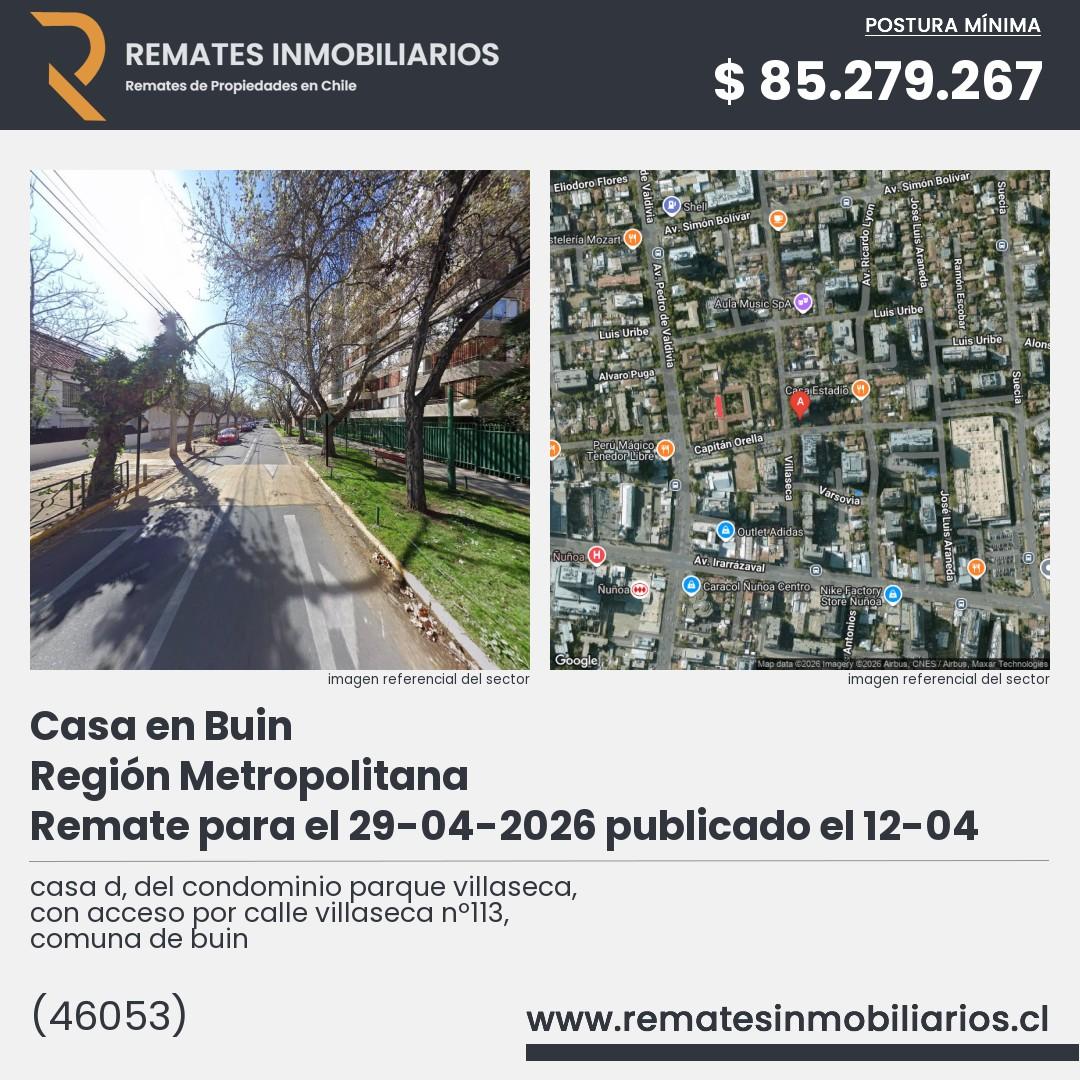 Imagen ficha casa d, del condominio parque villaseca, con acceso por calle villaseca nº113, comuna de buin