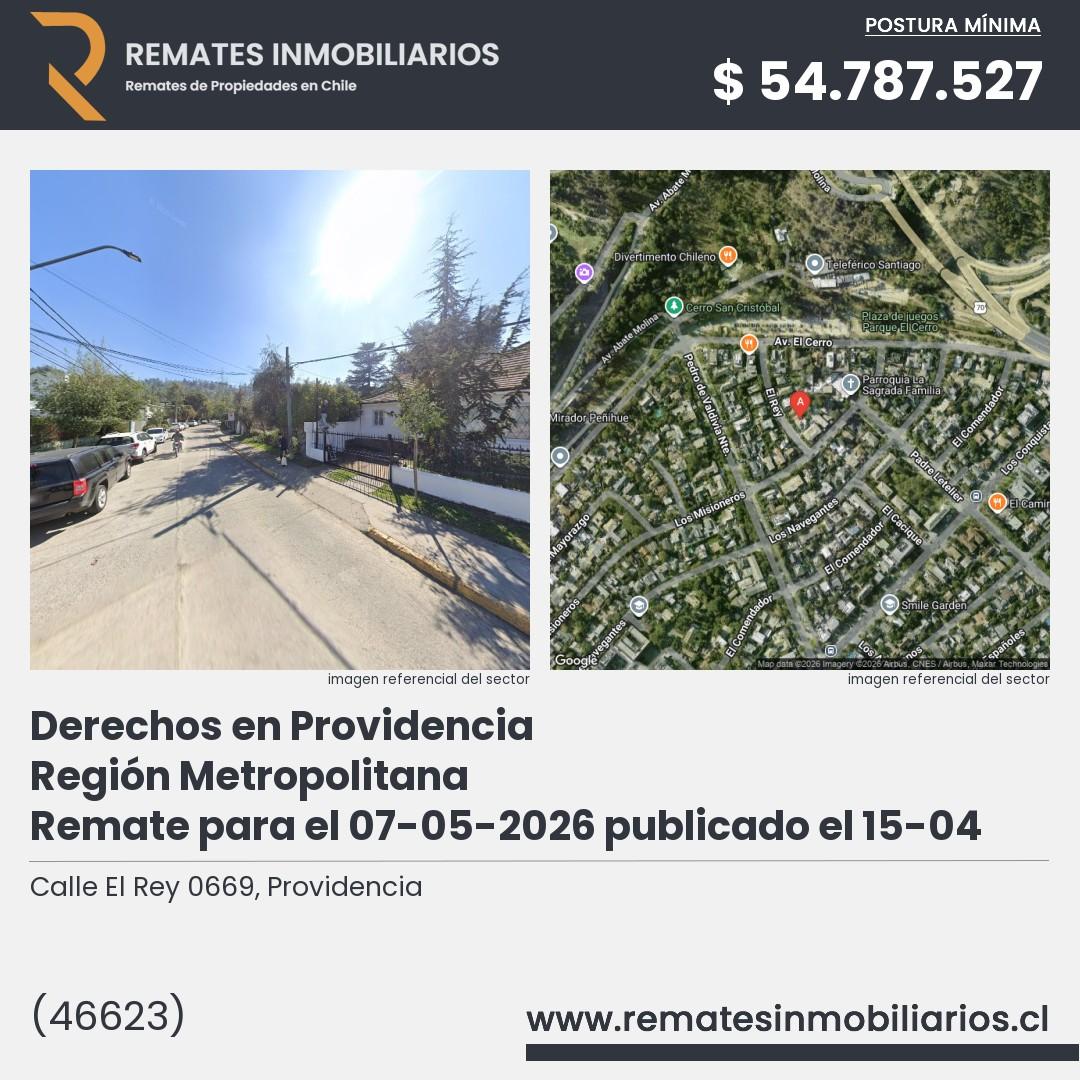 Imagen ficha Calle El Rey 0669, Providencia